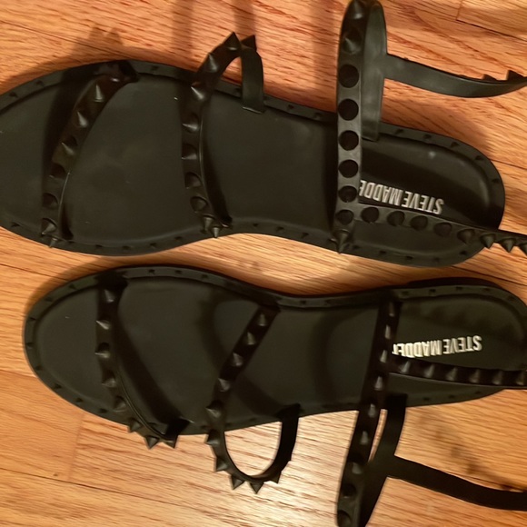 Steve Madden Black transport travel sandal 8M NWOT - Picture 5 of 6